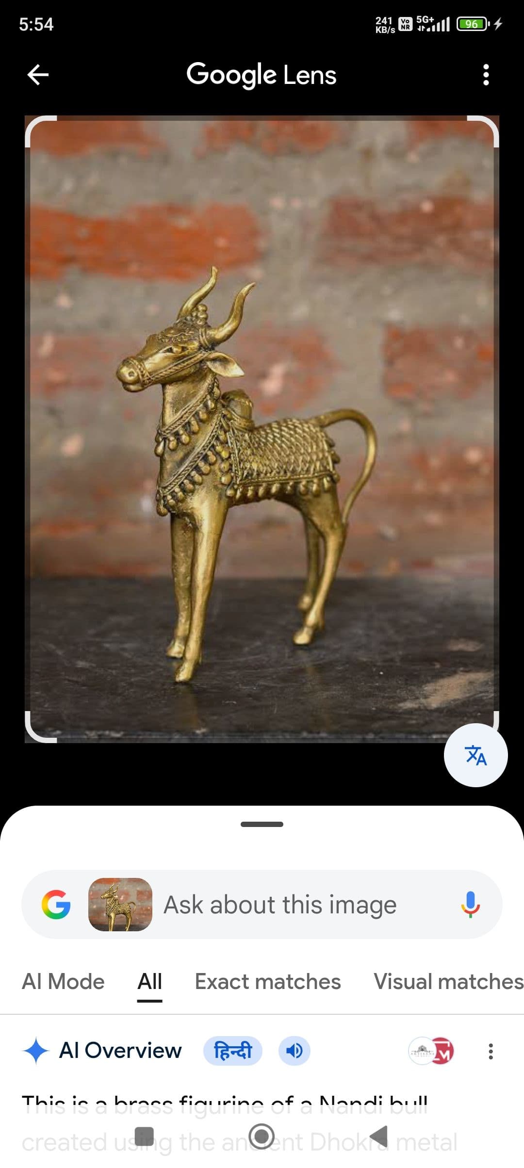 Dhokra craft furious the ornate cow
